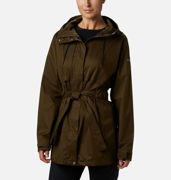Columbia Womens Rain Jacket Sale UK - Pardon My Trench Jackets Olive Green UK-59088